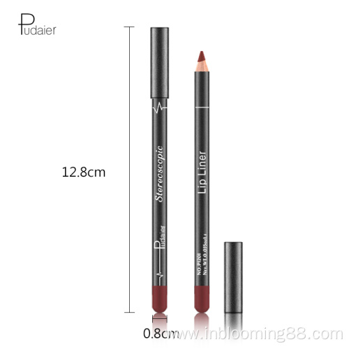 12 Color Makeup Outline Waterproof Lip Liner Pencil